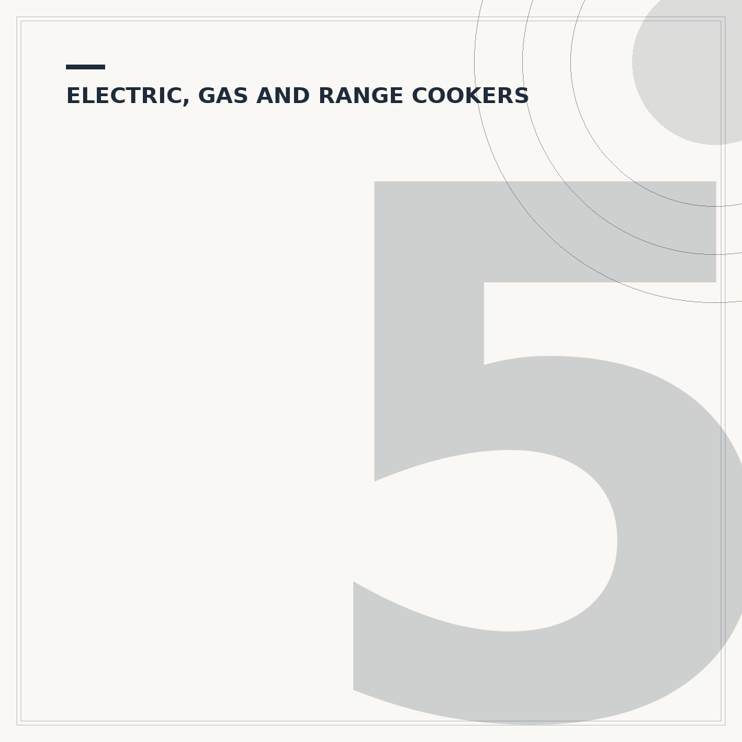 55cm Width Gas Cooker with Glass Lid