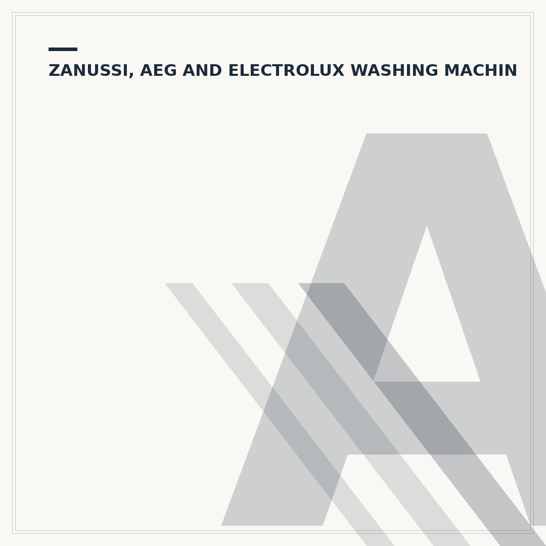 AEG Steam Washing Machine: How to Troubleshoot Issues