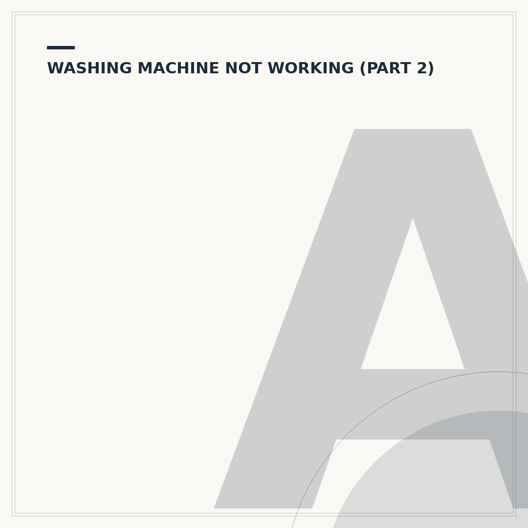 AEG Washing Machine Problems: Troubleshooting Common Issues