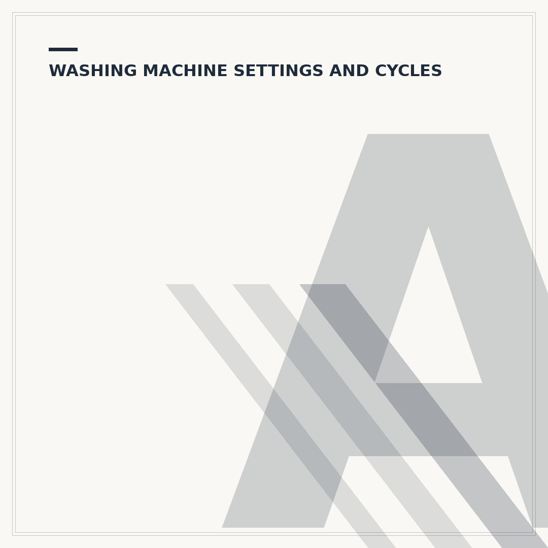 AEG Washing Machine Symbols Explained