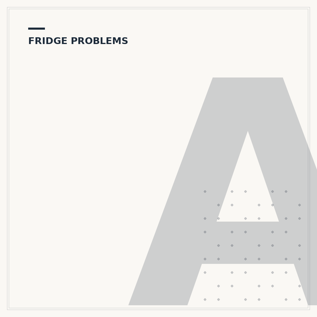 American Style Fridge Freezer With Ice Machine Issues