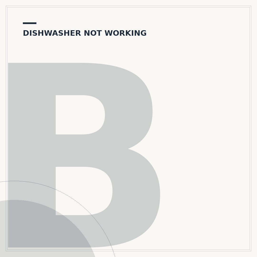 Beko Dishwasher Stopped Working