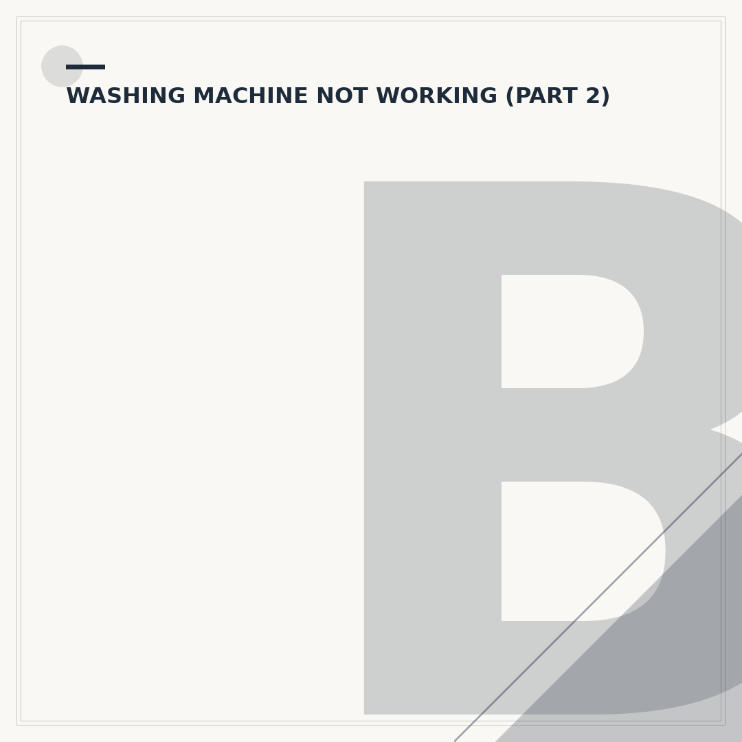 Beko Washing Machine Not Working? Resolve Common Faults