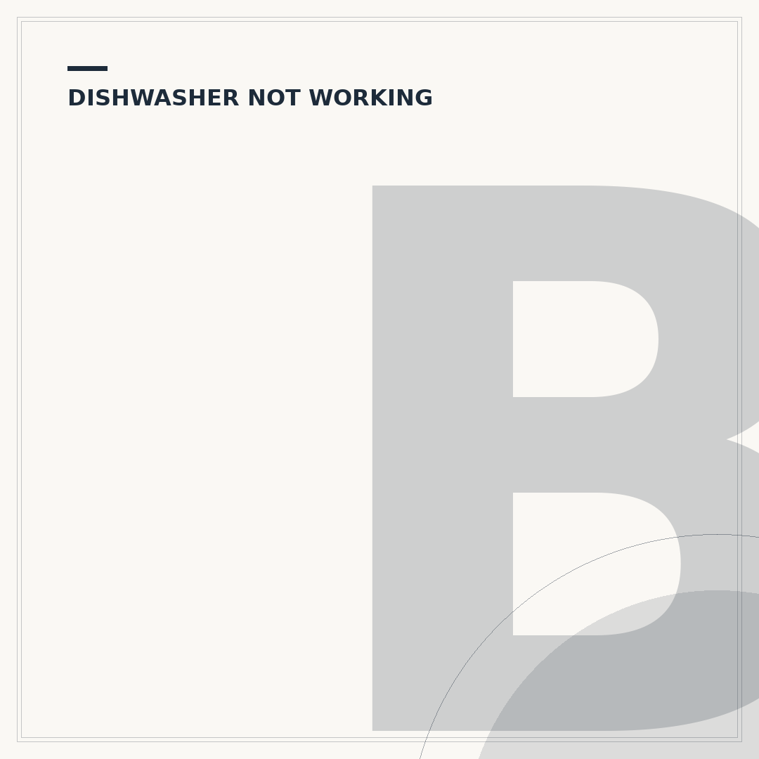 Bosch Dishwasher Not Turning On
