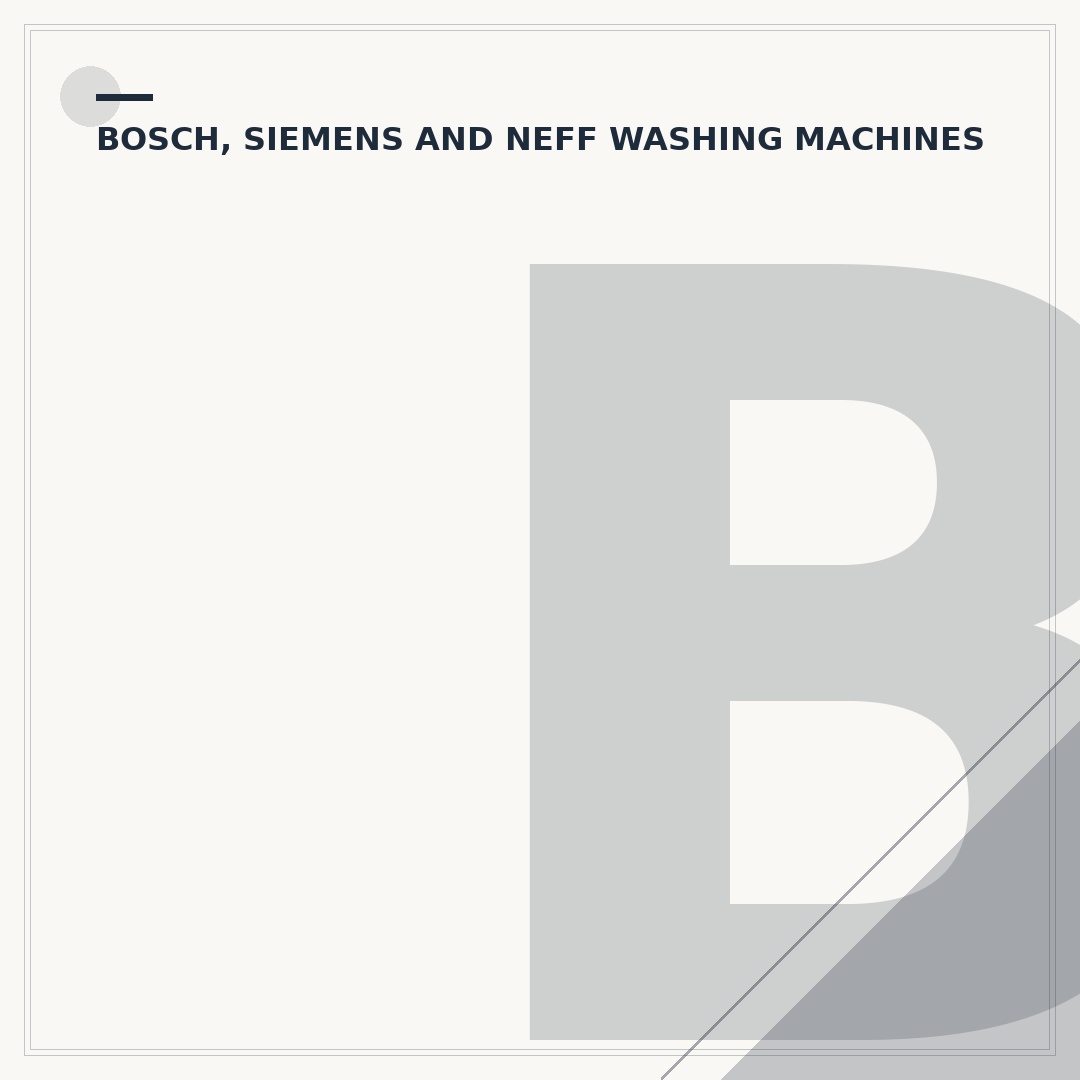 Bosch iDOS Washing Machine: Troubleshooting Common Issues
