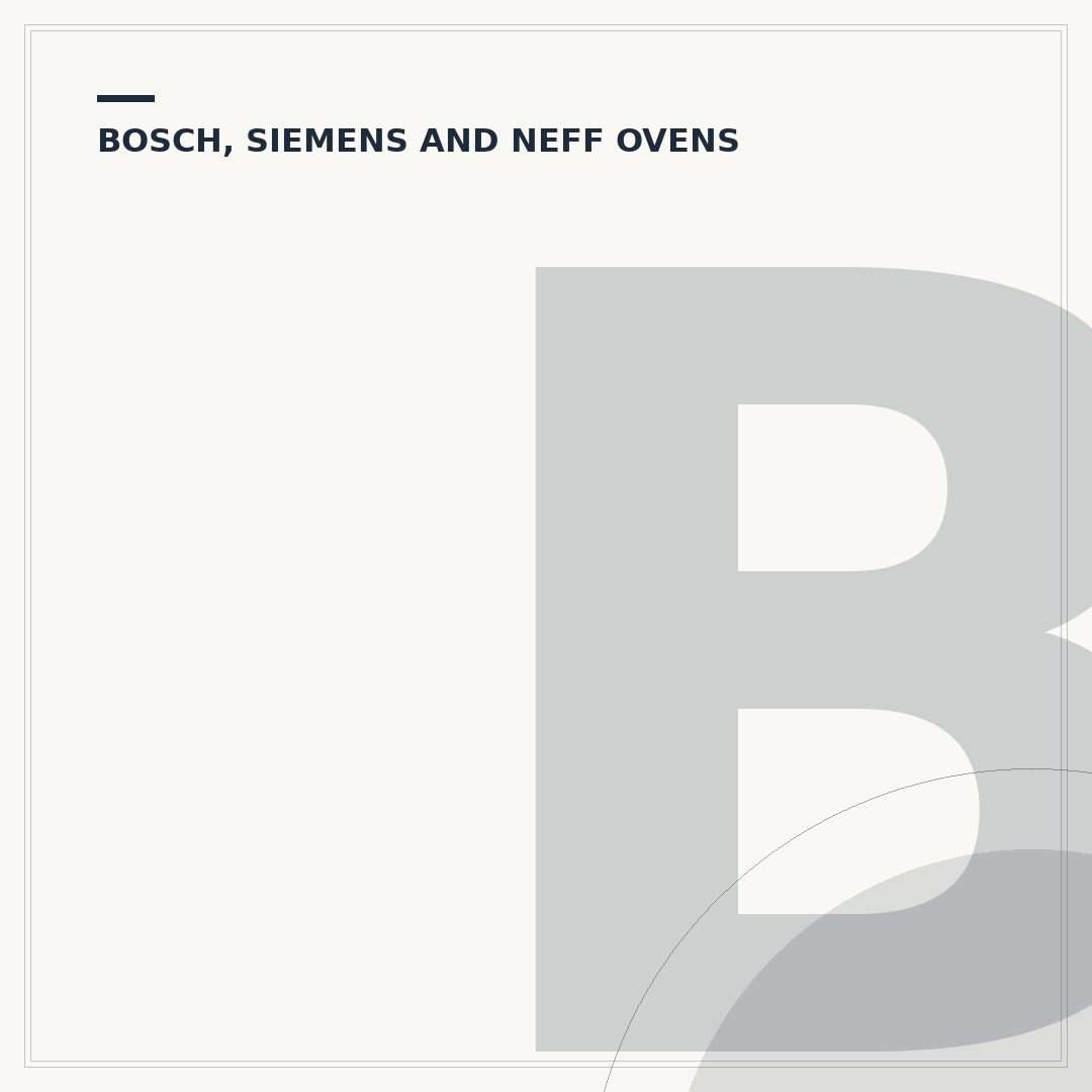 Bosch Series 4 Oven: Common Issues & Troubleshooting