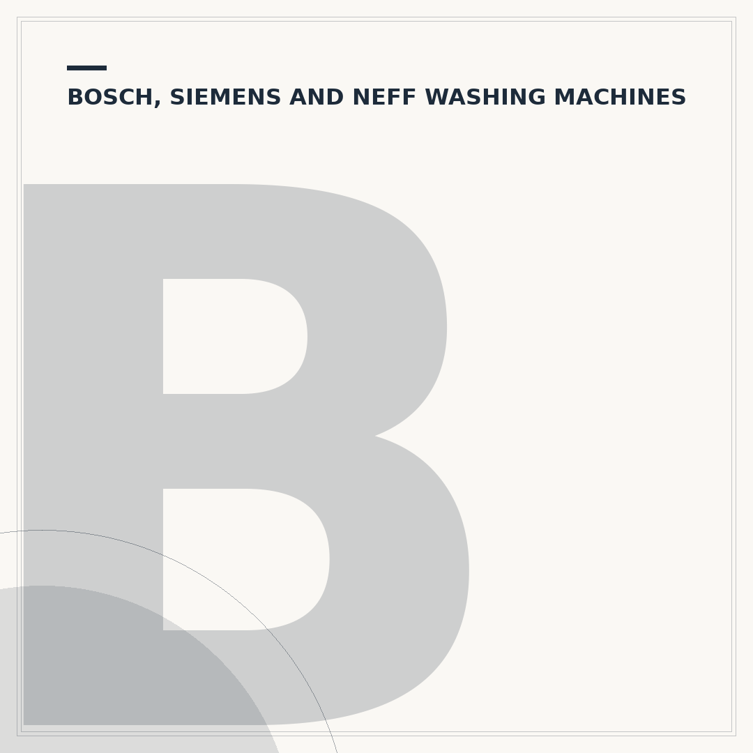 Bosch VarioPerfect Washing Machine: Troubleshooting and Care