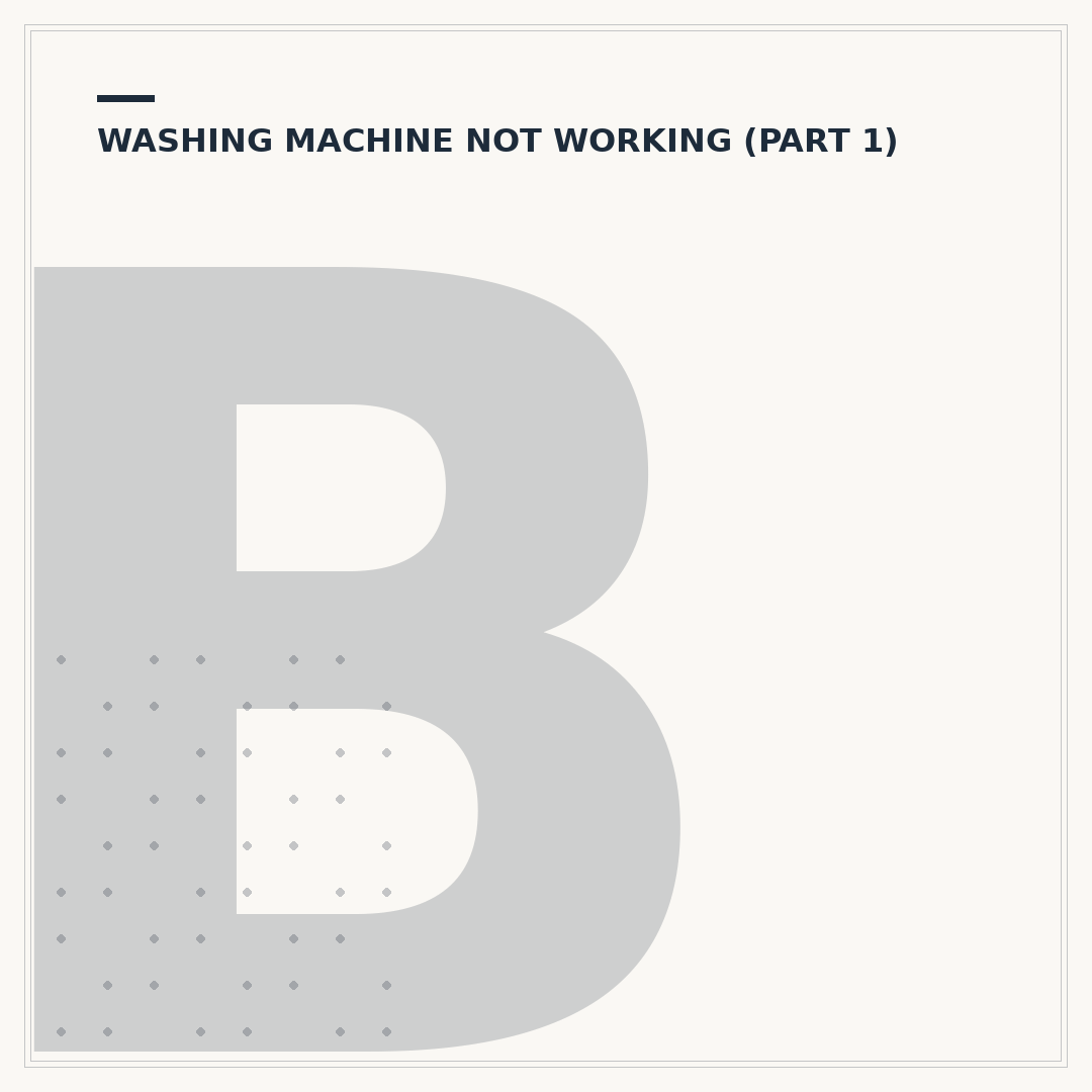 Bosch Washing Machine Door Issues