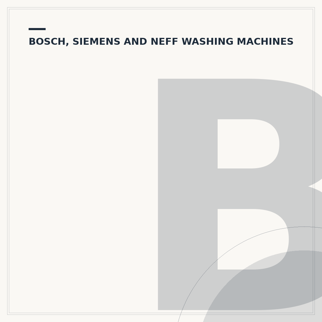 Bosch Washing Machine Lifespan & Longevity