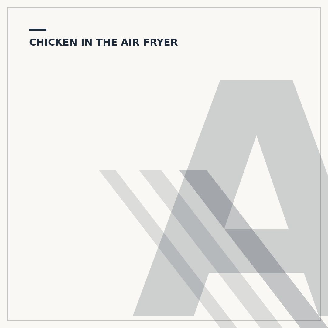Air Fryer Chicken Portions: Timing & Temperature