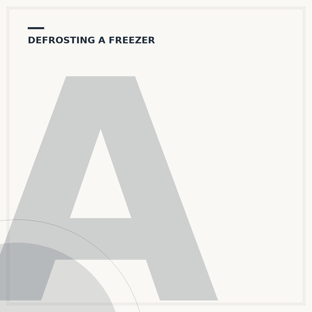 An Easy Way to Defrost a Freezer