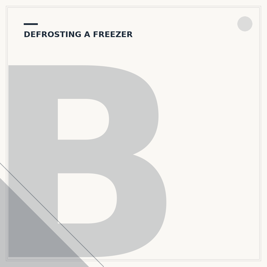 Best Way to Defrost a Freezer