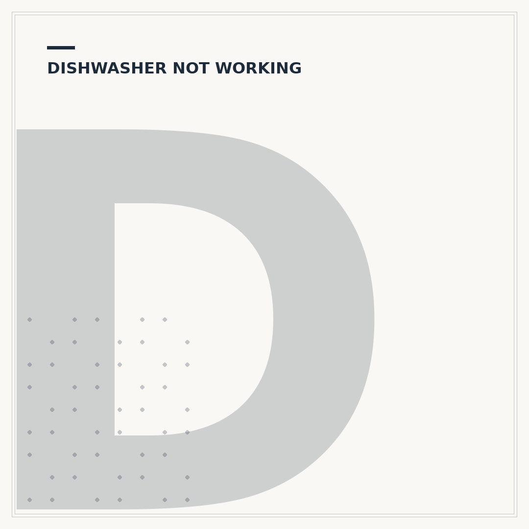 Dishwasher Keeps Beeping