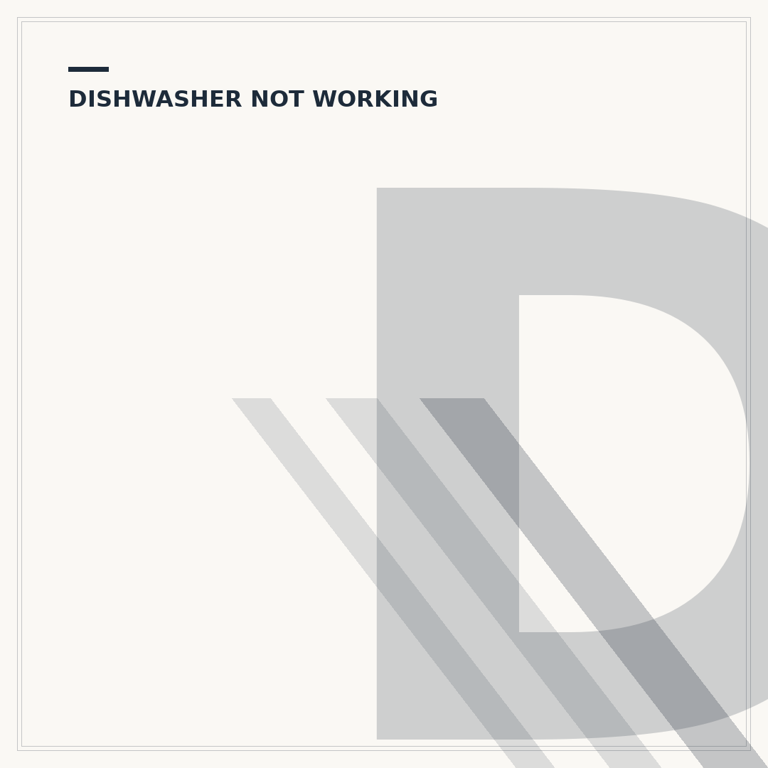 Dishwasher Not Draining? Causes and Fixes