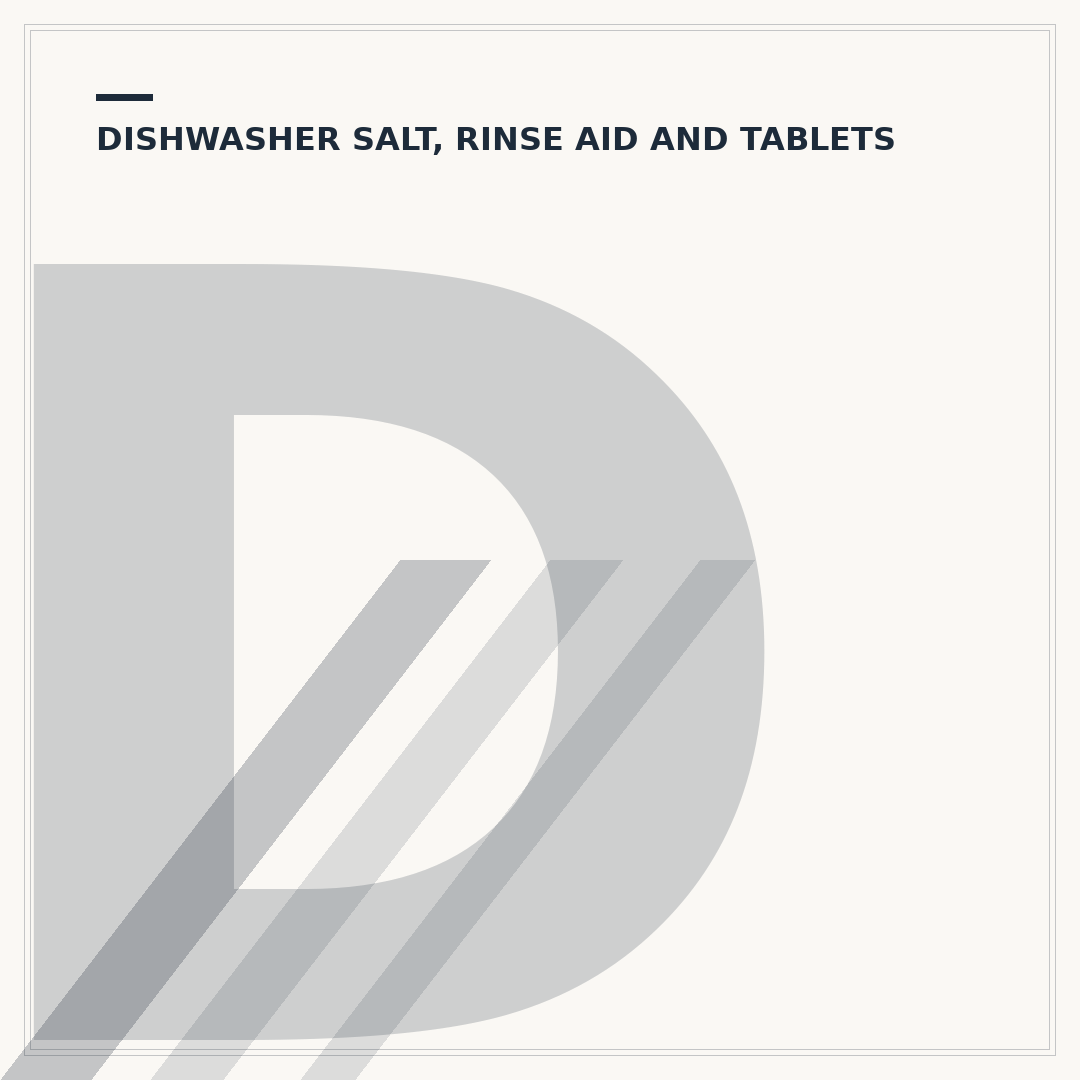 Dishwasher Salt Explained: What It Does & How to Use It
