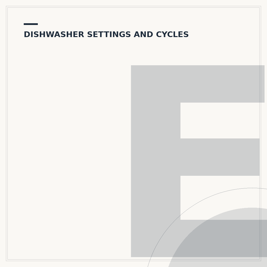 Electrolux Dishwasher Symbols Explained