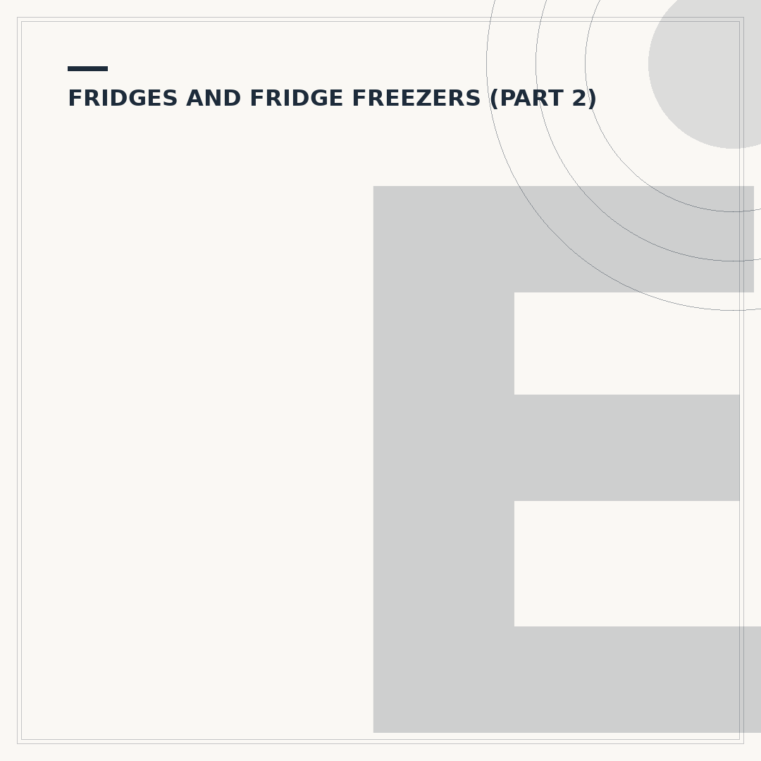 Energy Saving Fridge Freezer: Performance Checks