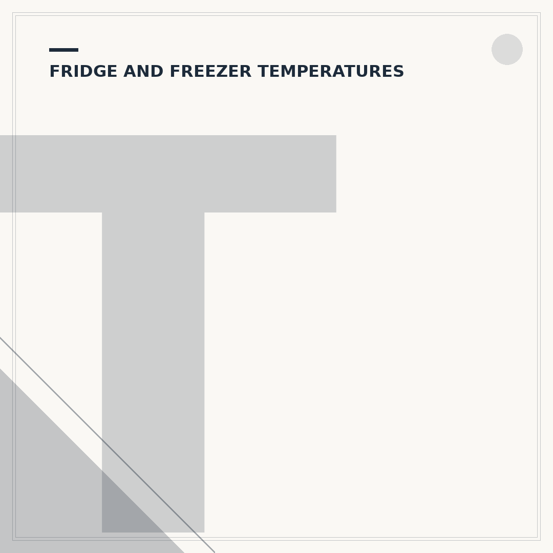 The Best Temperature for a Freezer