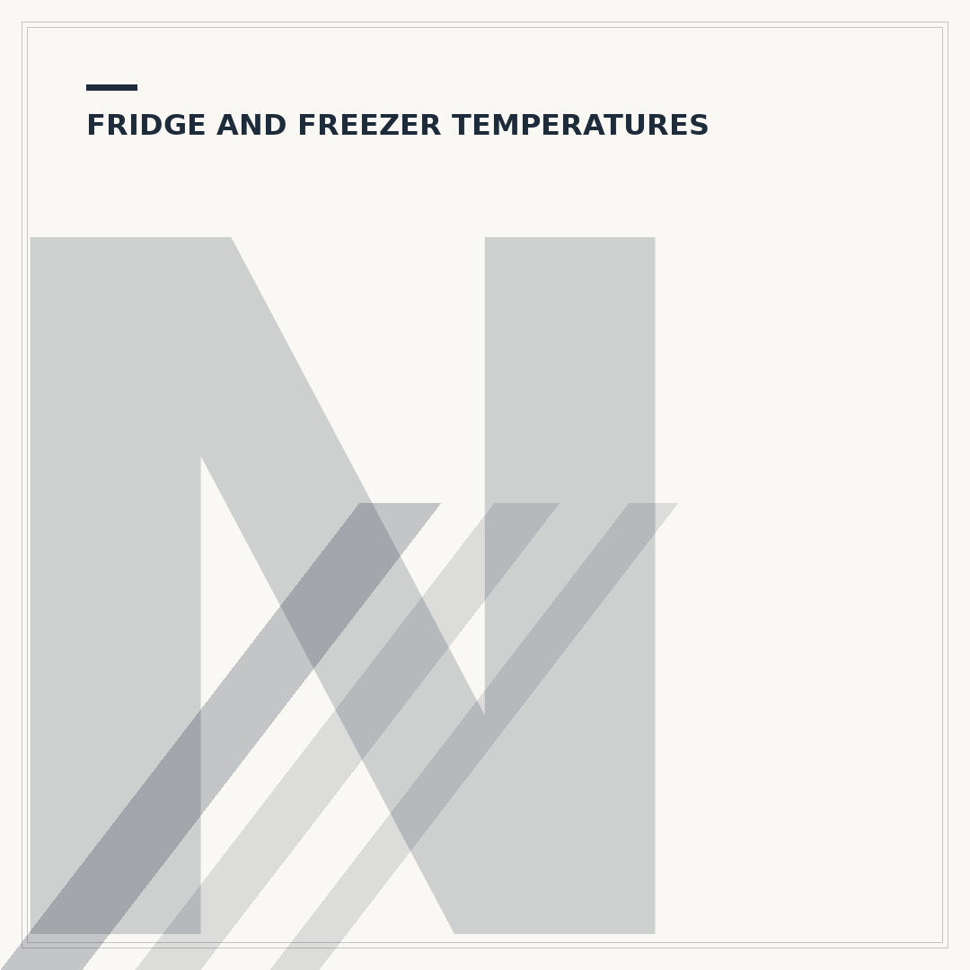Normal Temperature Inside a Fridge