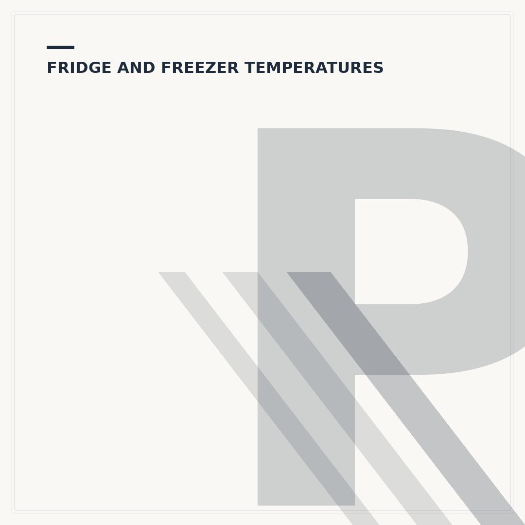 Perfect Fridge Temperature