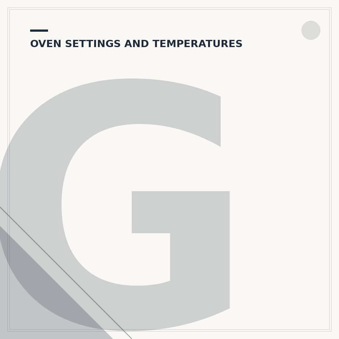 Gas Mark 1 to Electric Fan Oven Temperature Conversion