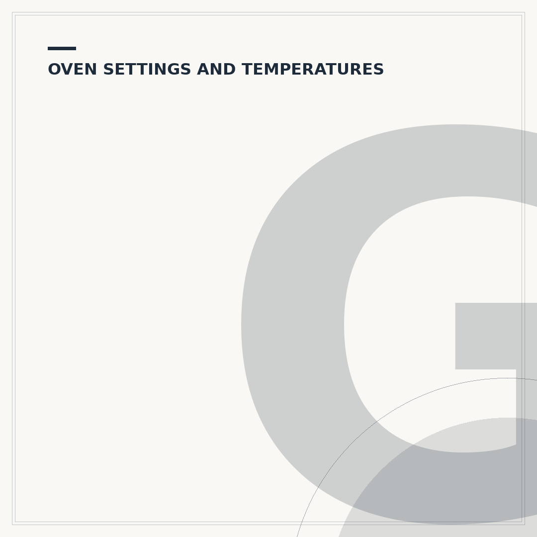 Gas Mark 3 in Electric Fan Oven: Understanding Settings