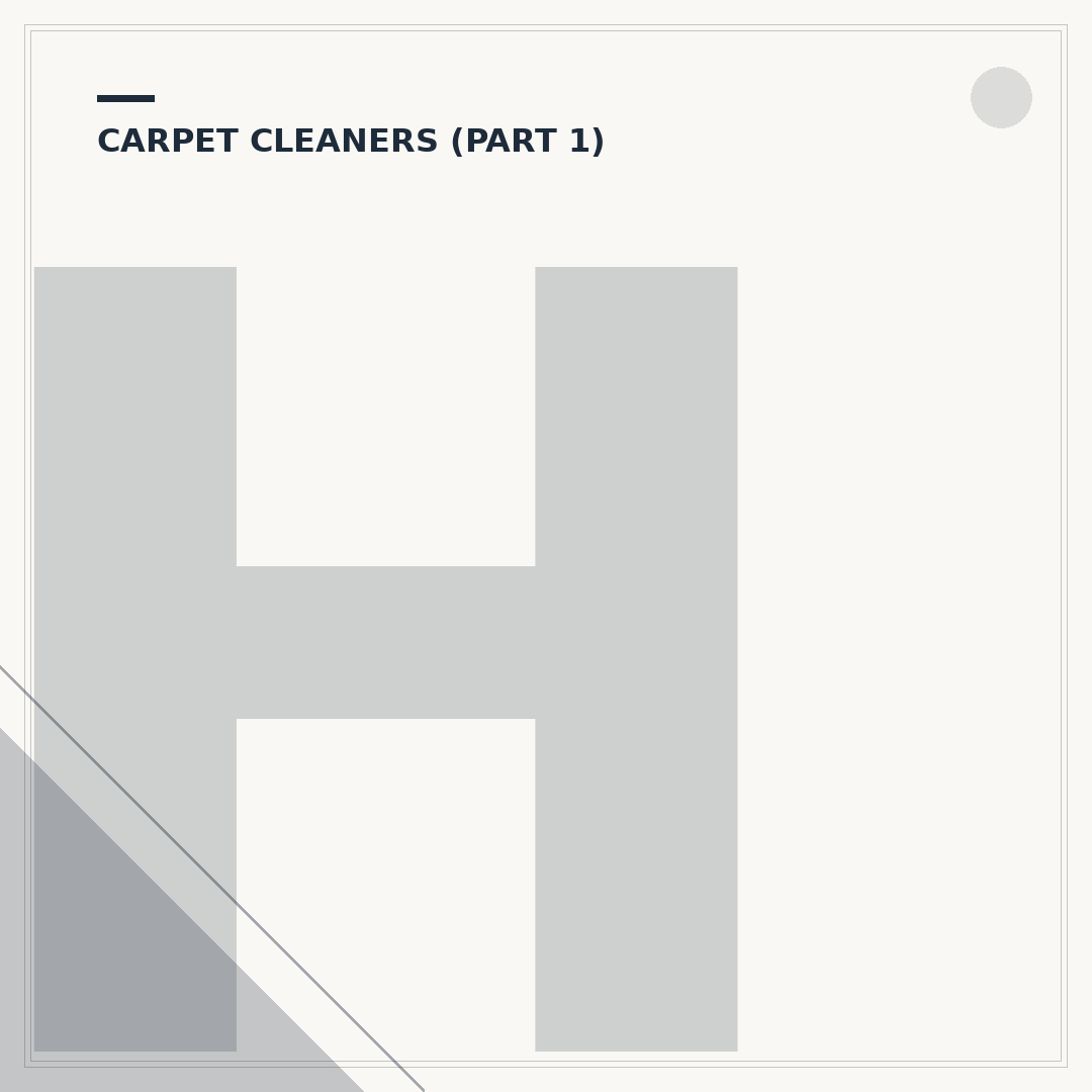 Handheld Shampoo Carpet Cleaner Troubleshooting and Use