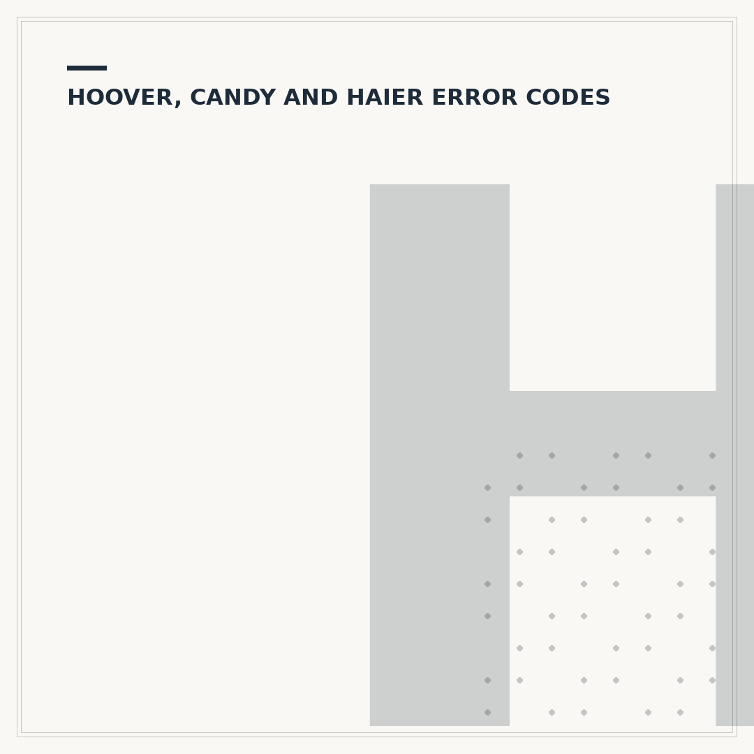 Hoover Washing Machine E02 Error Code Explained