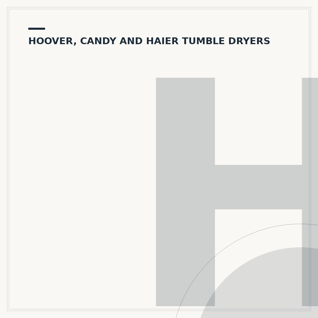 Hoover Tumble Dryer: Troubleshooting & Common Issues