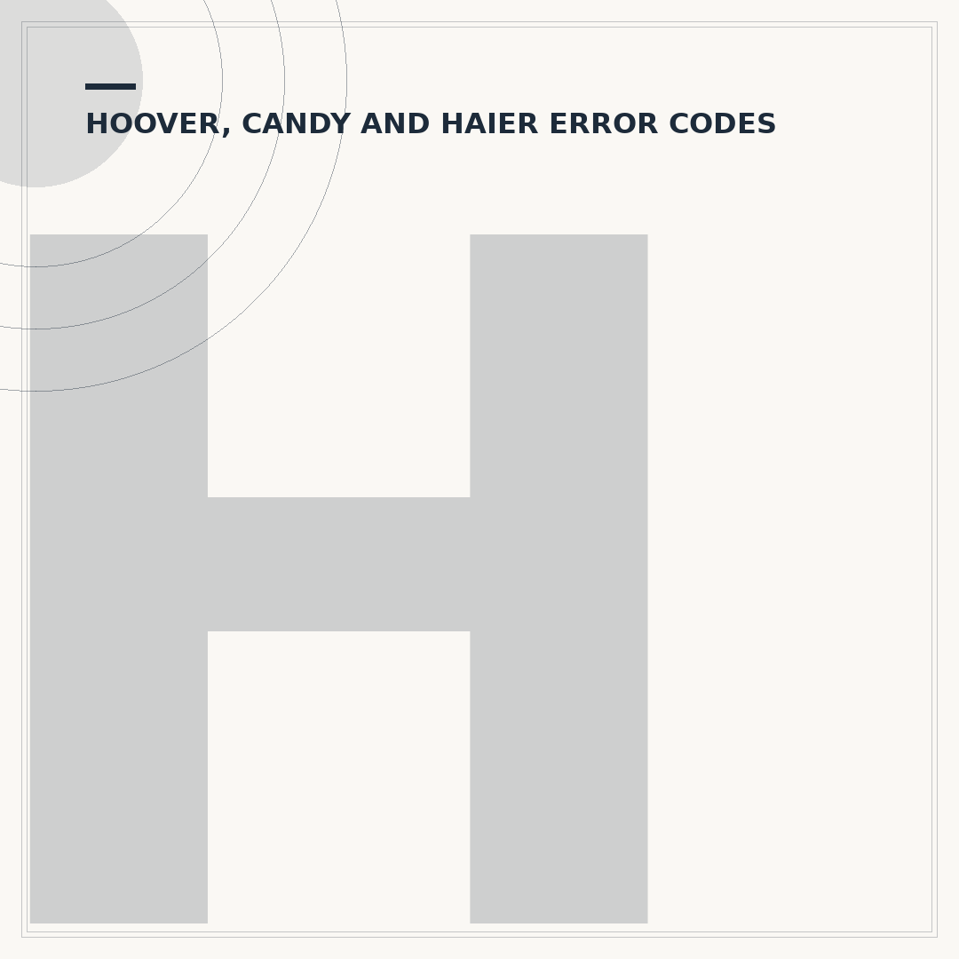 Hoover Washing Machine E03 Reset: Troubleshoot & Fix
