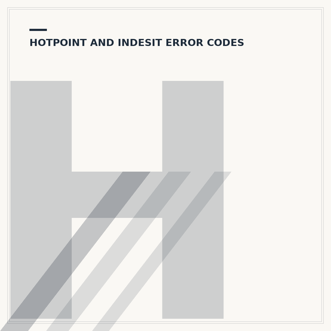Hotpoint F05 Code: Diagnosis and Fixes Explained
