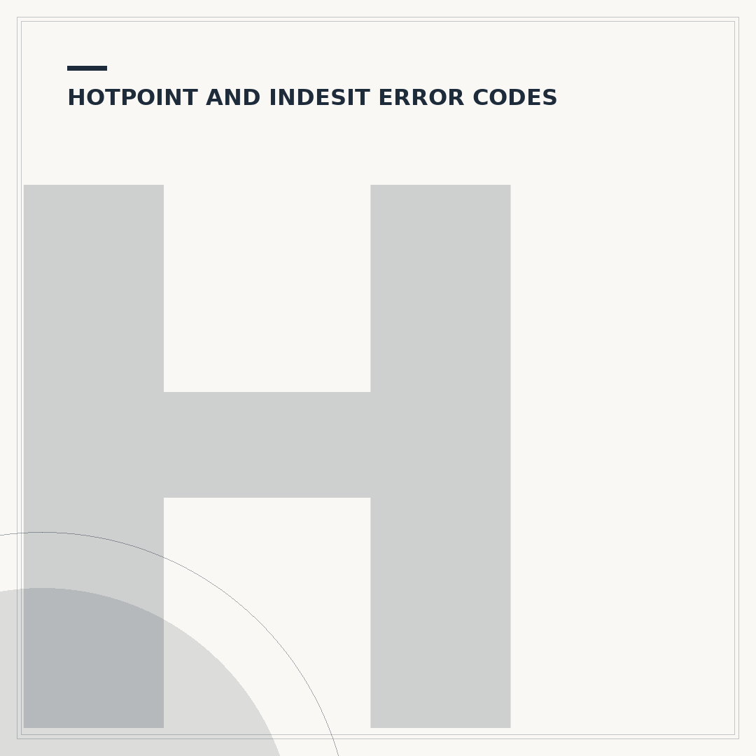 Hotpoint Washing Machine H20 Error: What It Means