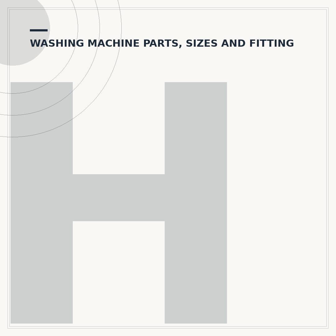 Hotpoint Washing Machine Replacement Parts Explained
