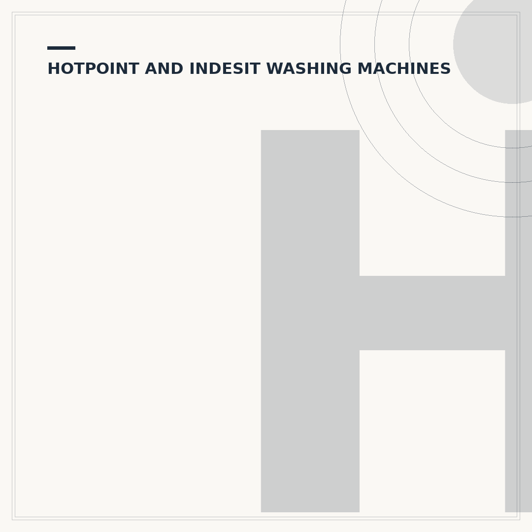 Hotpoint Washing Machine Repair: Common Faults & Fixes