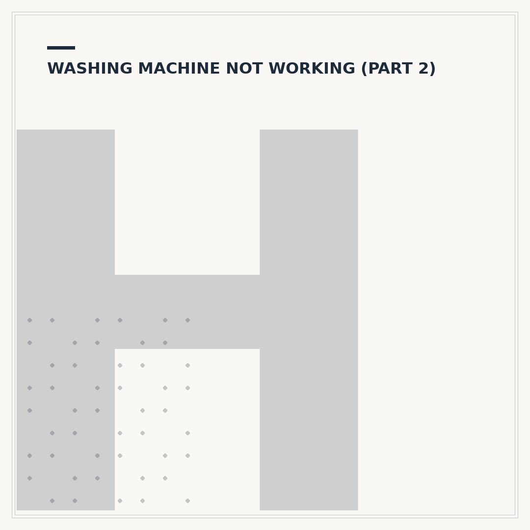 Hotpoint Washing Machine Troubleshooting Guide