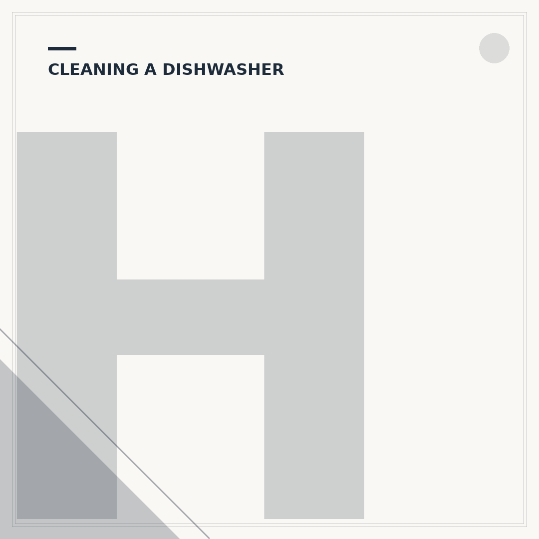How to Clean a Dishwasher Filter