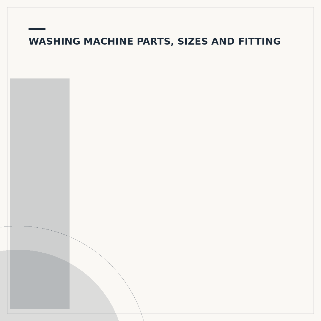 Indesit Washing Machine Replacement Parts Explained