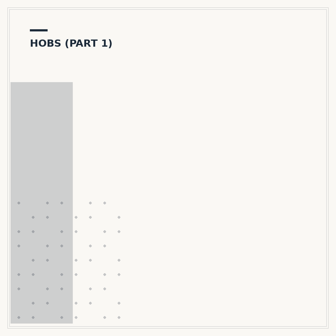 Induction Hobs with Knobs: Control and Simplicity