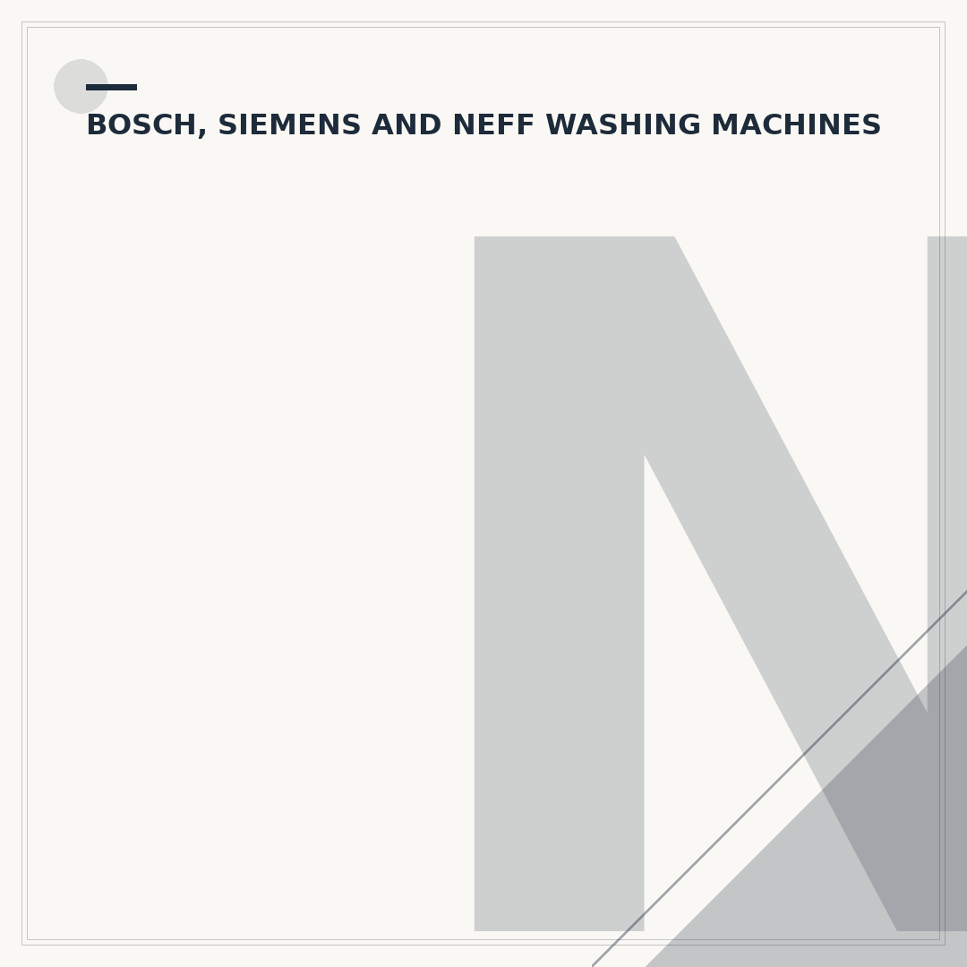 Neff Washing Machines: Troubleshooting Common Issues