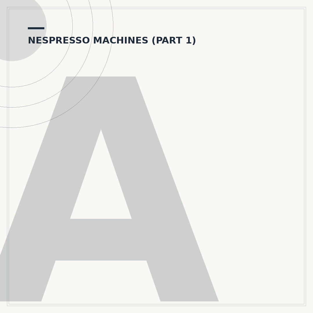 A Descaled Nespresso Machine