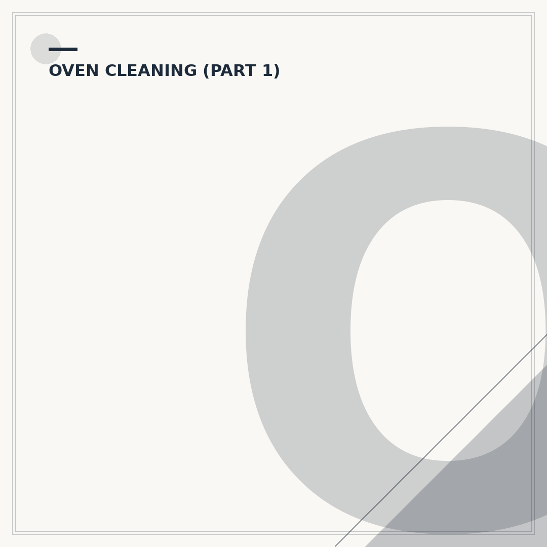 Oven Self-Cleaning Mode