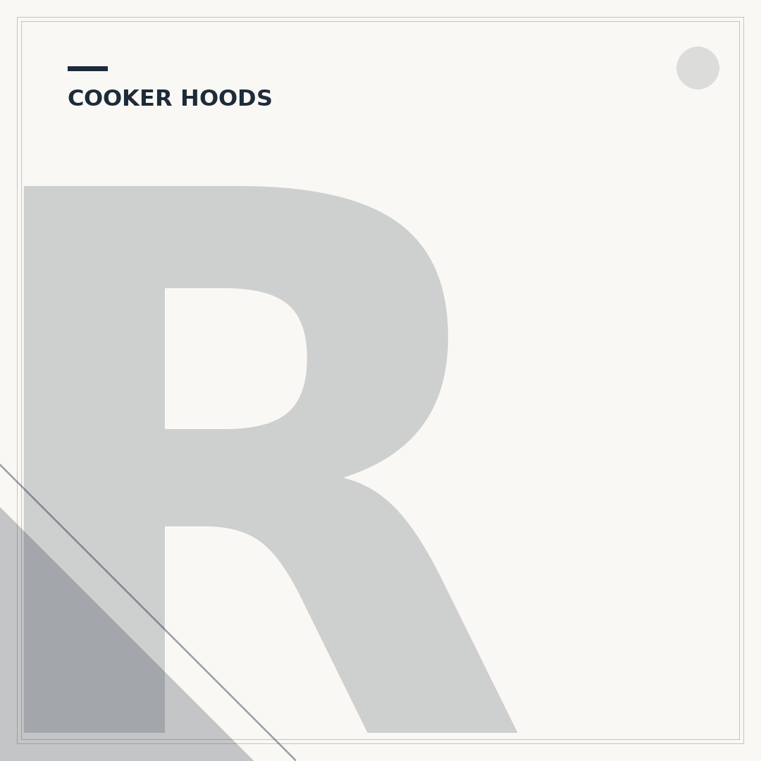 Recirculating Cooker Hood with Carbon Filter