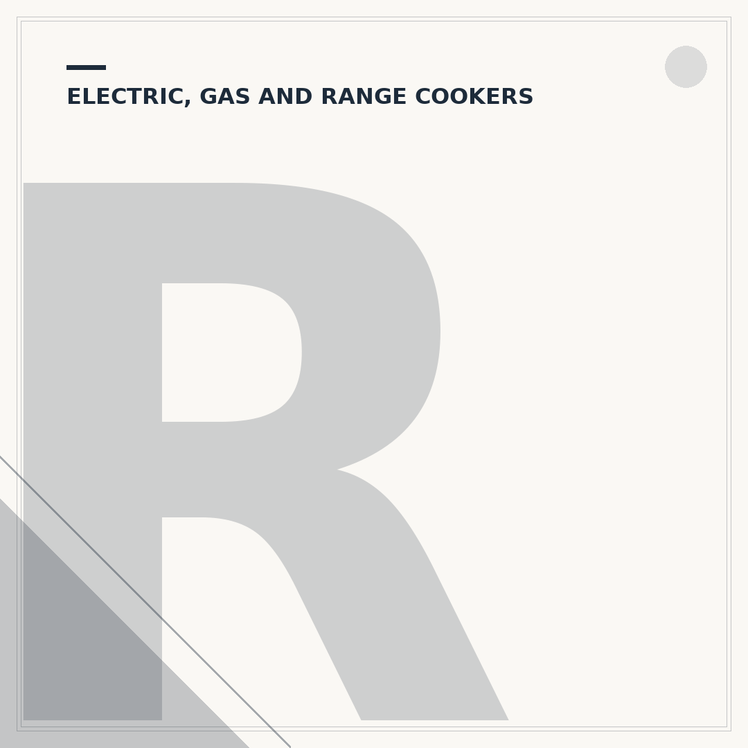Removing a Gas Cooker