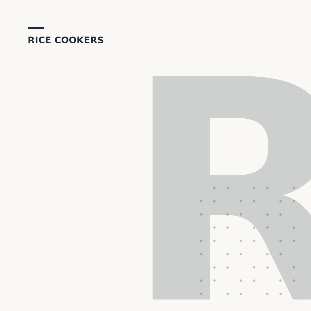 Rice Cooker Recs