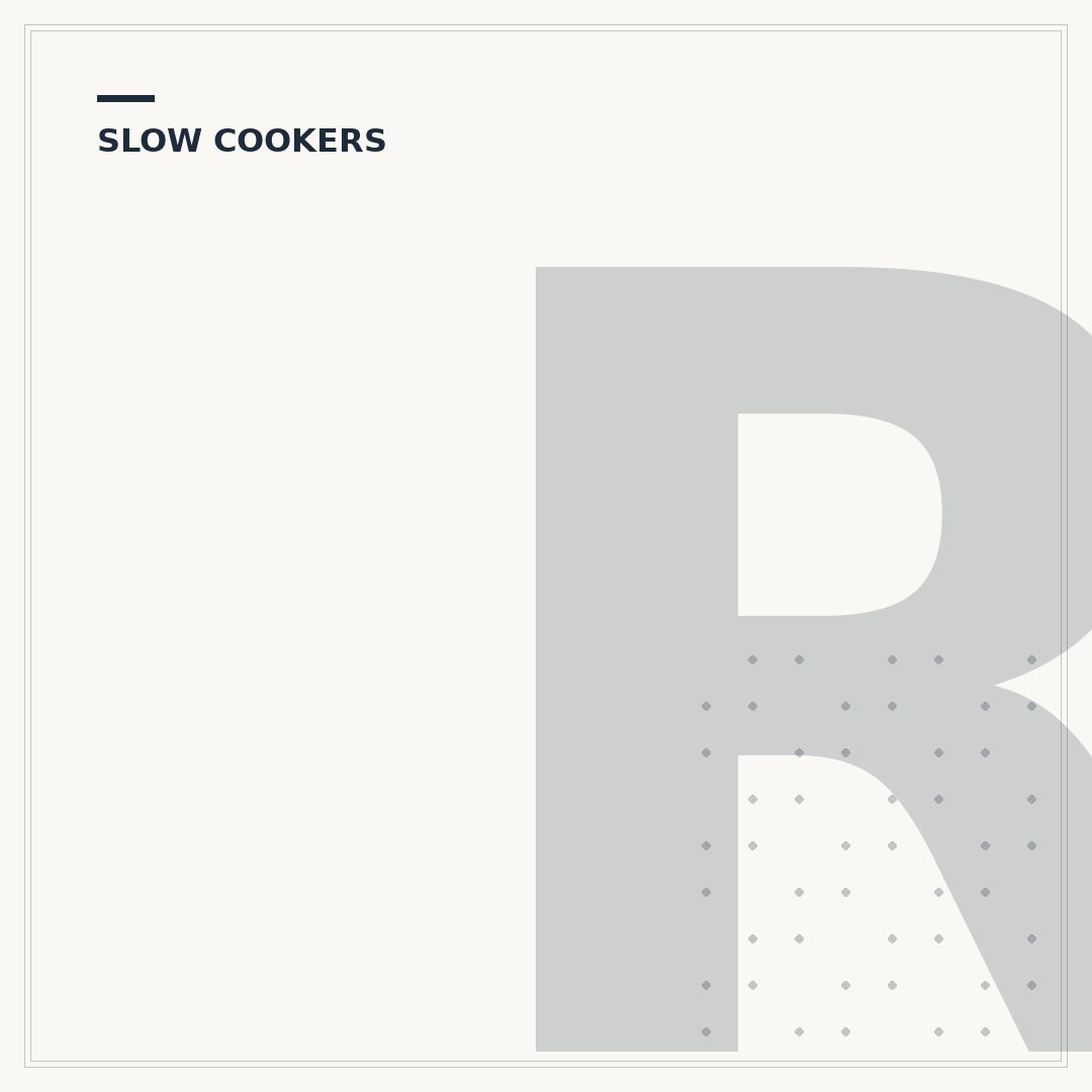 Russell Hobbs Slow Cooker Settings