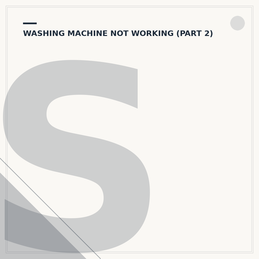 Samsung Washing Machine Flashing Symbol: What It Means