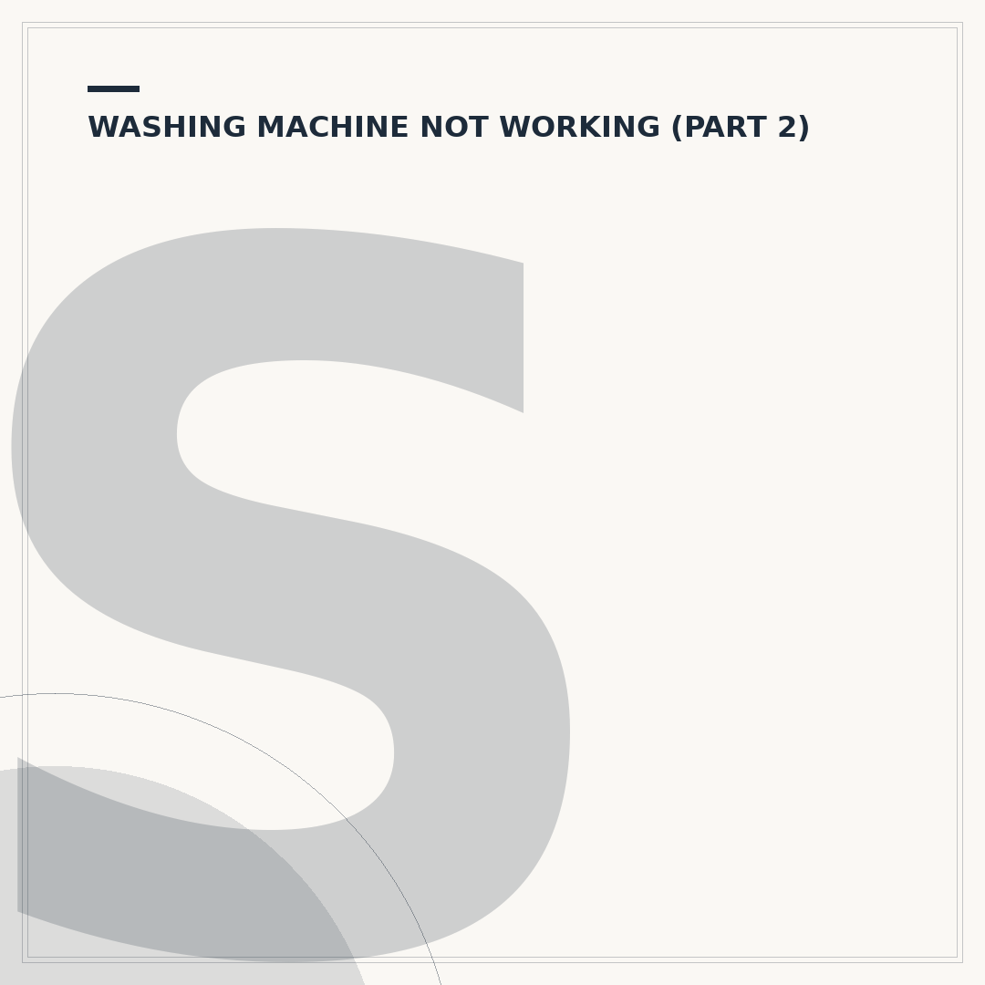Samsung Washing Machine Not Turning On