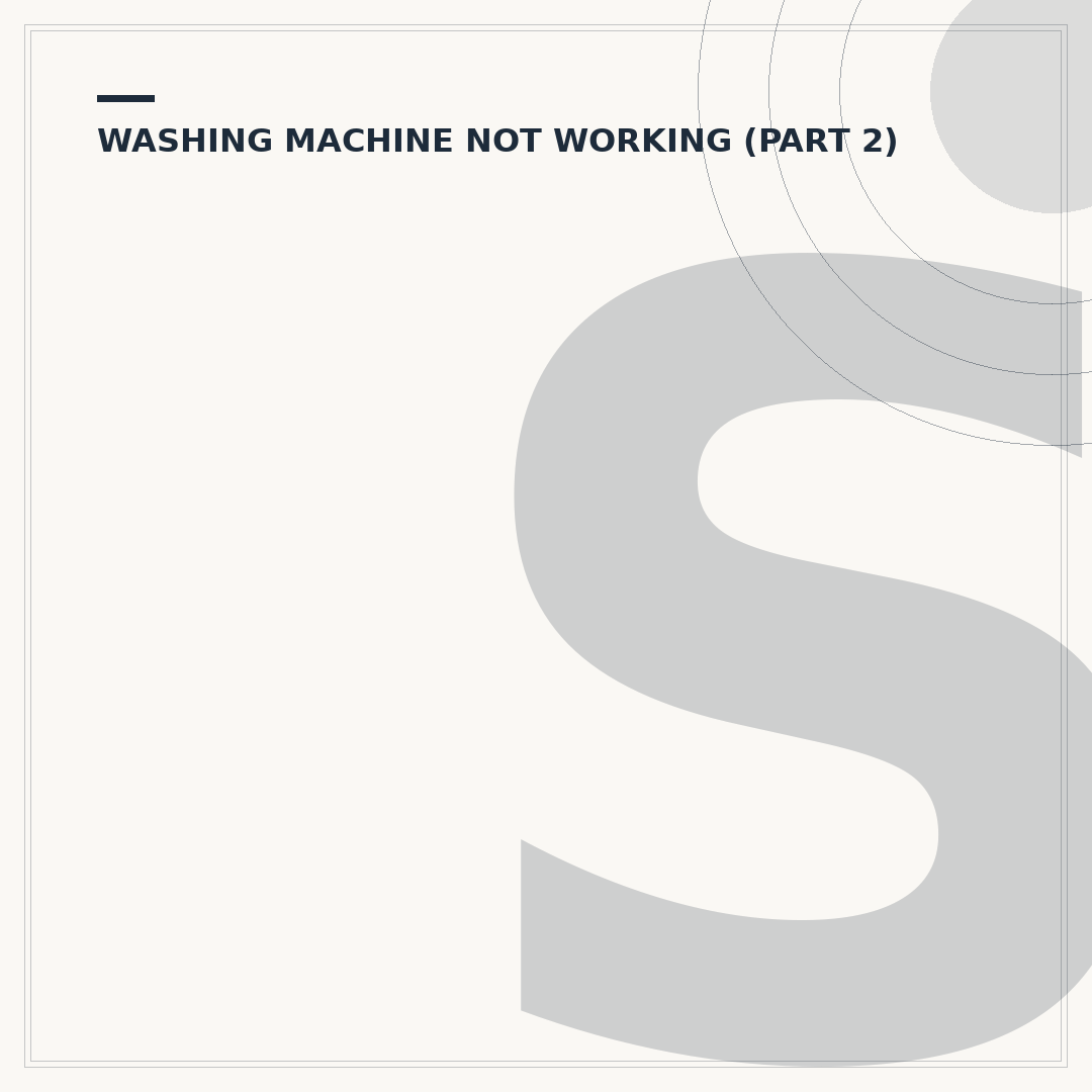 Samsung Washing Machine Troubleshooting Guide