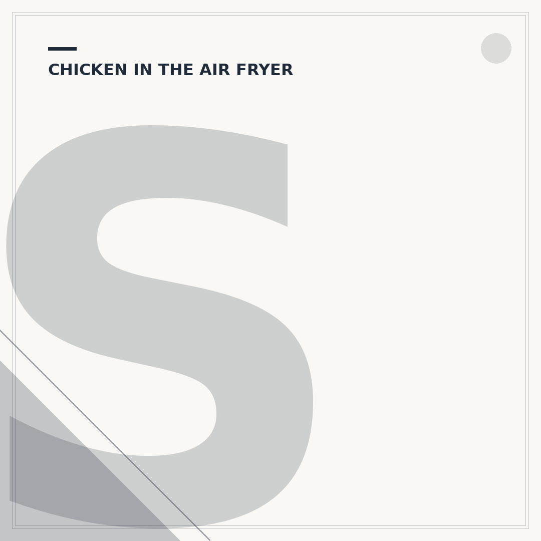 Skinless Chicken Thighs in an Air Fryer