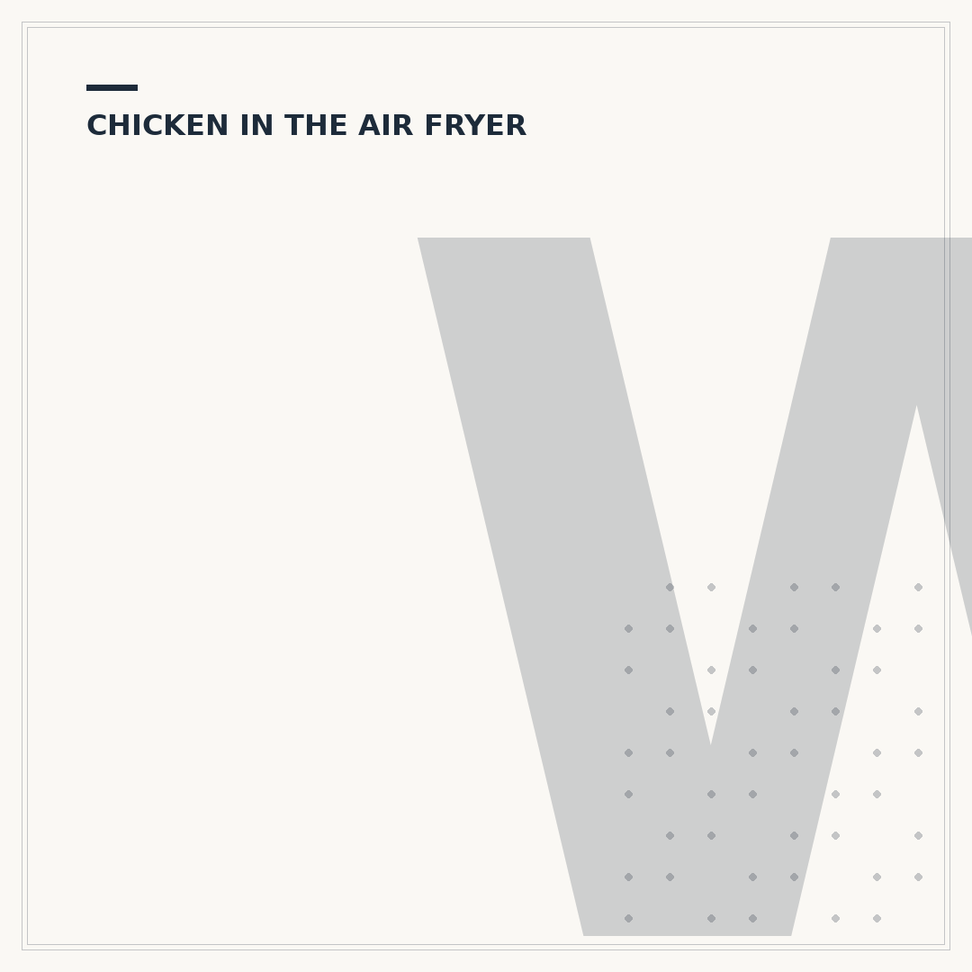 What Temperature to Cook Chicken Thighs in Air Fryer?